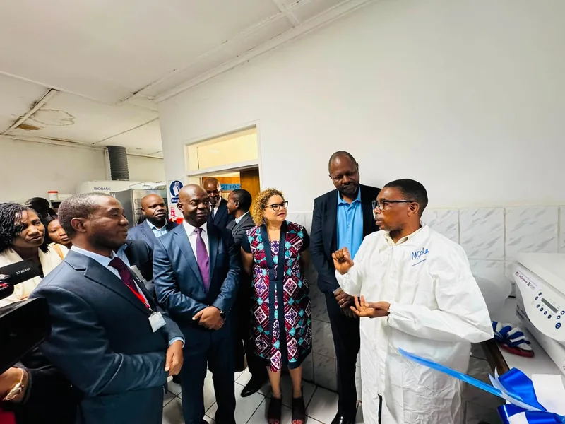 Laboratory equipment handover with NHRTI and partner representatives