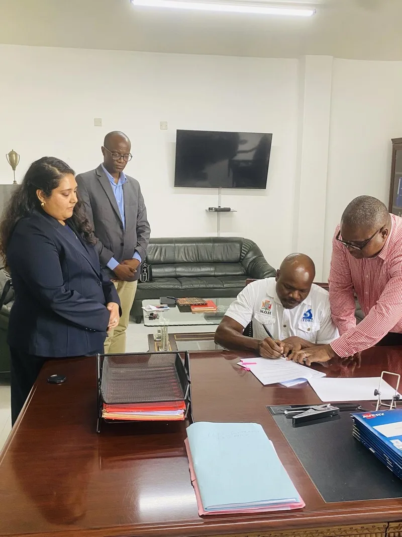 NHRTI leadership formalising strategic partnership agreement and MoU signing