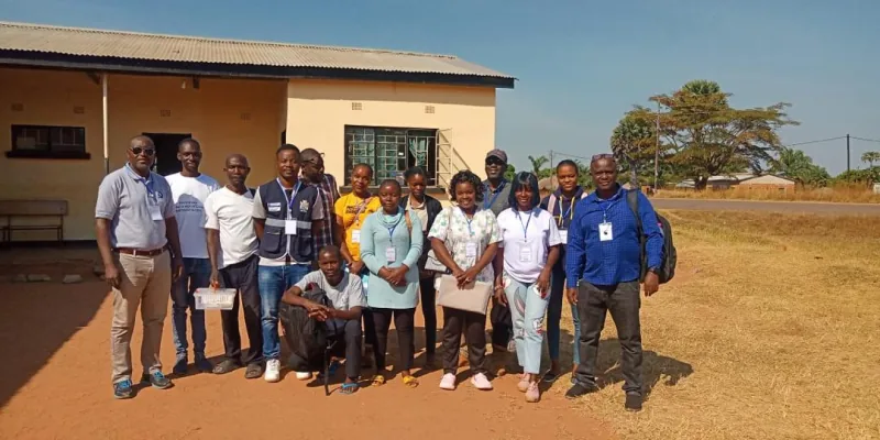 NHRTI research team outside a community facility